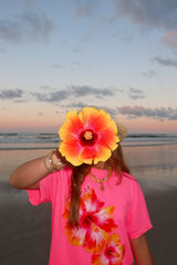 Sunhoney Hibsicus Punch Tshirt - Neon Pink