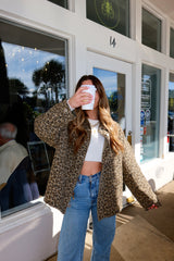 Main Character Leopard Denim Jacket