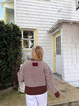 Changing Seasons Striped Chenille Sweater - Brown