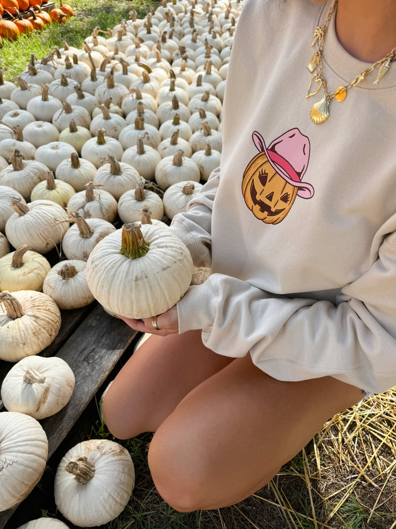 Sunhoney Cowgirl Pumpkin Sweatshirt