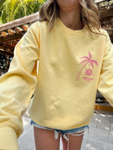 Welcome to Miami Yellow Crewneck Sweatshirt