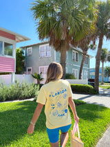 Greetings From Florida Sunhoney Tshirt - Yellow