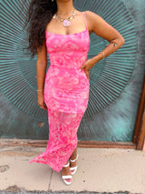 Summer Crush Floral Mesh Dress