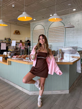 Mocha Please Activewear Dress