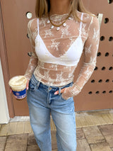 Unwritten Love Lace Long Sleeve Top