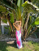 Island Bloom Mesh Maxi Dress