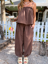 Cocoa Coast Stripe Jumpsuit