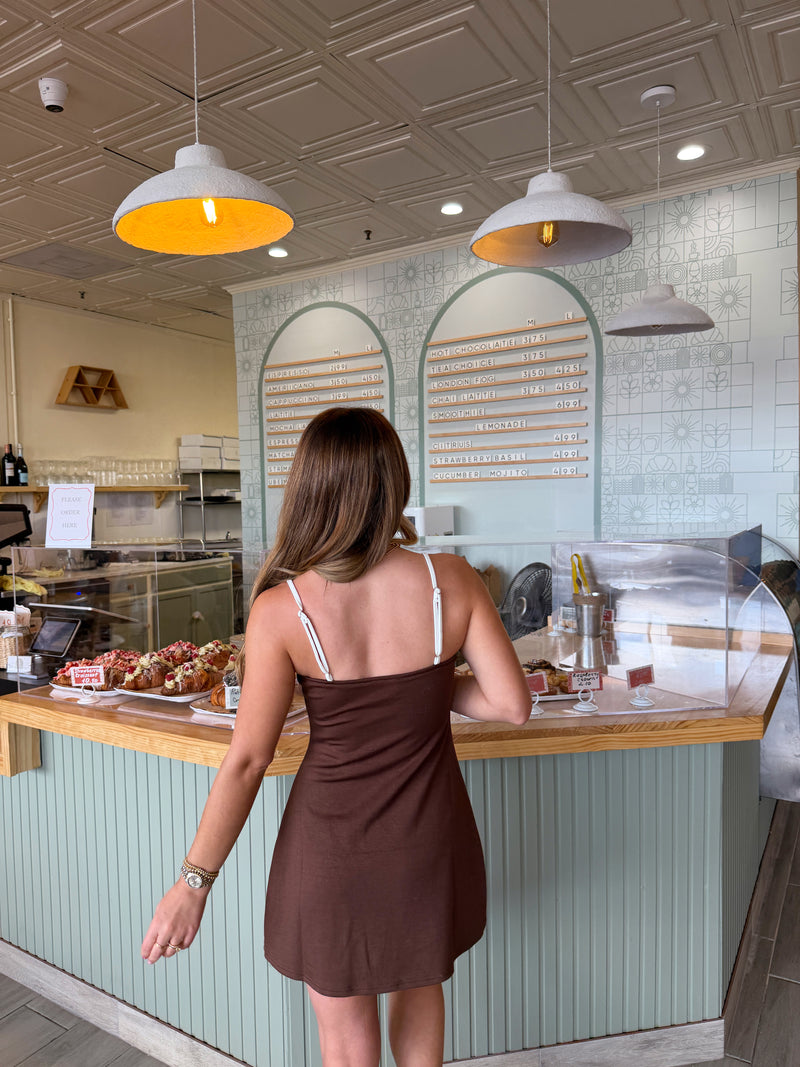 Mocha Please Activewear Dress