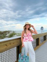 Salt Air White Linen Pants
