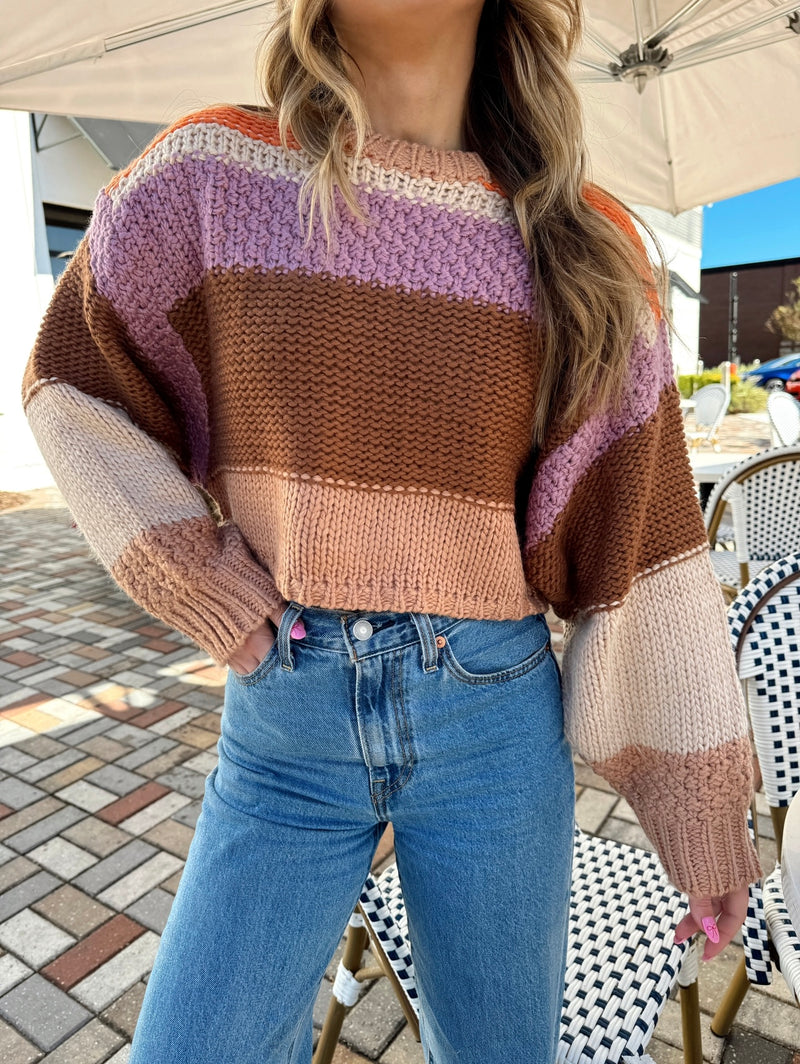 Hot Cocoa Colorblock Sweater