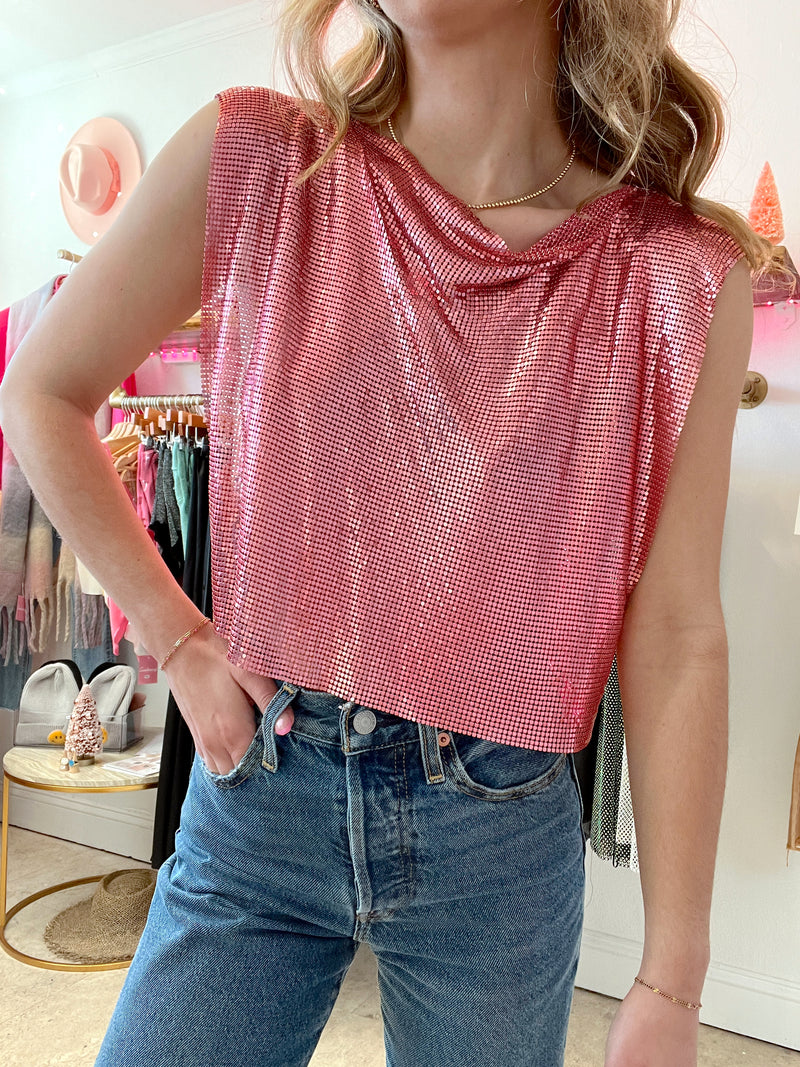 Glitz and Glam Pink Top