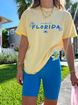 Greetings From Florida Sunhoney Tshirt - Yellow