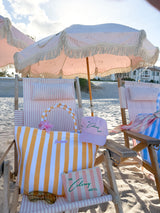 Sunhoney Beachside Striped Terry Cloth Bags