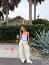 Easy Does It Barrel Sweatpants - Cream
