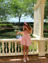 Pretty In Polka Dots Mini Dress - Pink