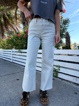 Between The Lines Striped Jeans