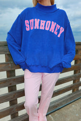 Sunhoney Signature Mockneck - Cobalt Blue