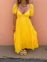 Sunbeam Yellow Maxi Dress
