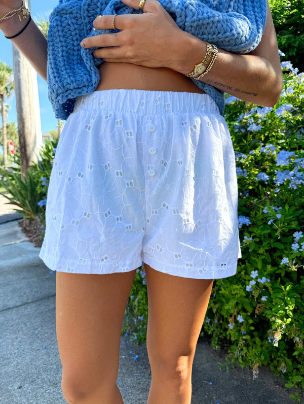 It Girl Eyelet Boxer Shorts