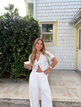Lavender Haze Linen Top
