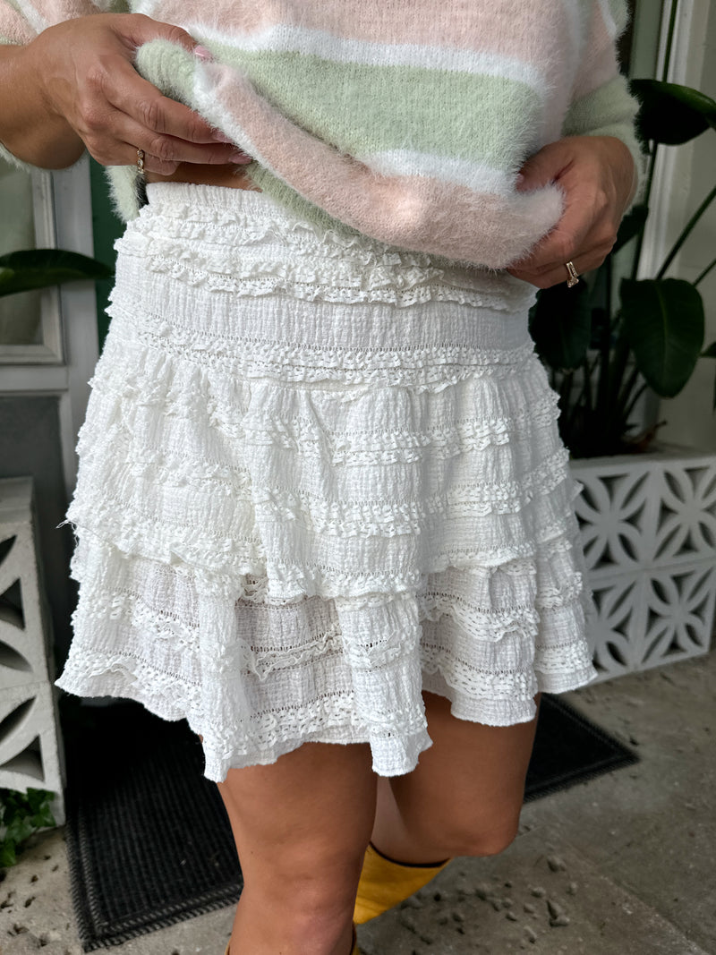 Fall It Girl Ruffle Skort