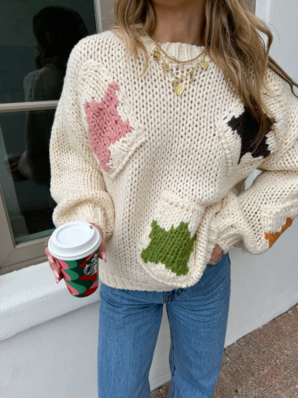 Starry Eyed Ivory Sweater