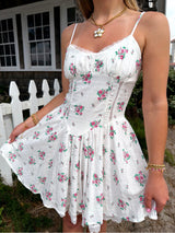 Flower Girl Floral Mini Dress