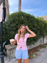 The Honey Girl Knit Top - Pink