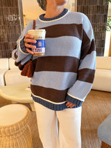 Cozy Dreams Striped Chunky Sweater