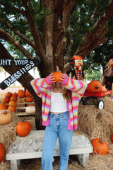 Falling For You Multi Colored Striped Cardigan