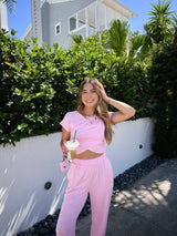 Off-Duty Pink Sweat Set