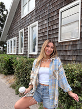 Plaid About You Flannel Button Down Top