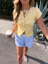 The Honey Girl Knit Top - Yellow