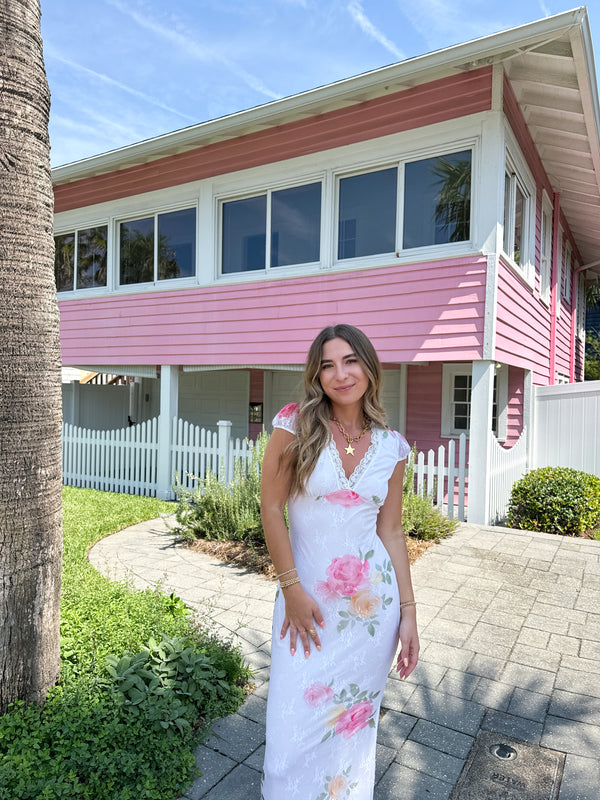 Lovestruck Floral Lace Maxi Dress