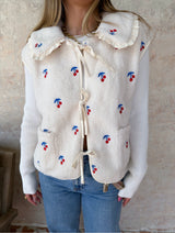 Cherry Bomb Sherpa Vest