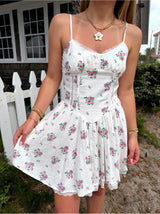 Flower Girl Floral Mini Dress