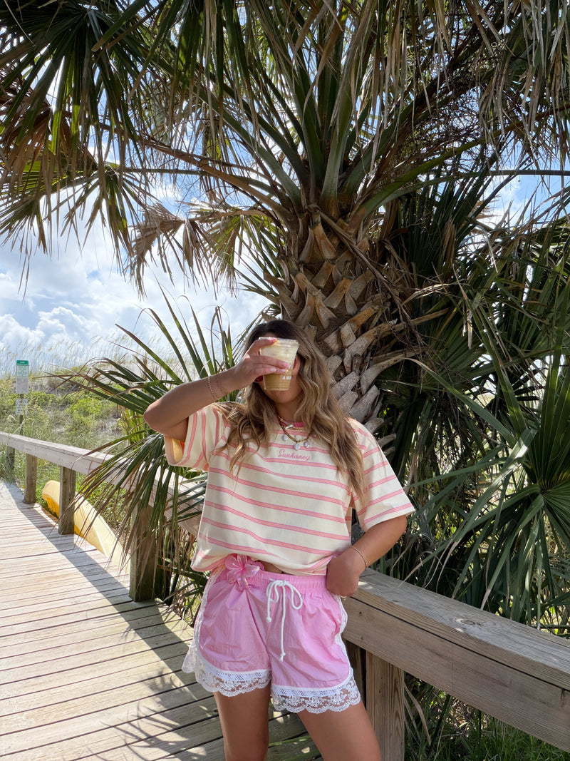 パンツ lace tiedye shorts So Darling Lace Shorts - Pink – Sunhoney®