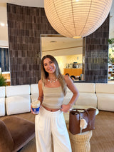The Go To Seamless Stripe Rib Tank Top