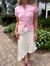 Connect The Dots Asymmetric Skirt