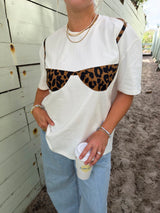 Beach Babe Bikini T-shirt - Leopard