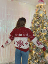 Alpine Dreams Burgundy Sweater