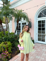 Sunlit Yellow Babydoll Dress
