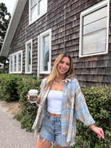 Plaid About You Flannel Button Down Top