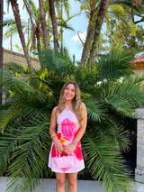 Hibiscus Haze Mini Dress