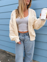 The Winter Knit Cardigan - Ivory