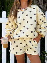 Polka Dot Dreams Lounge Set - Yellow