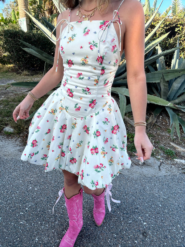 Floral Coastal Cowgirl Bubble Dress