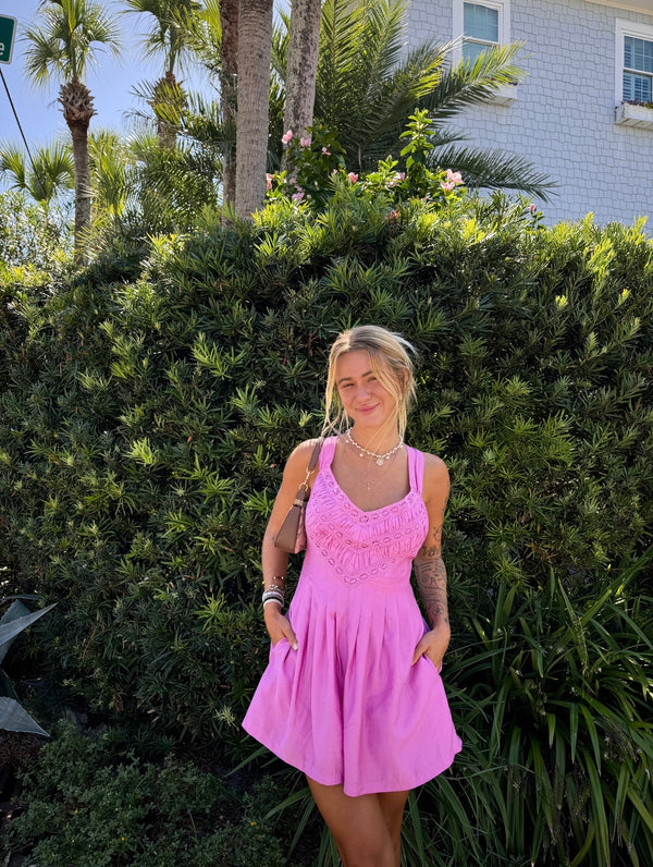Berry Cute Fuchsia Romper