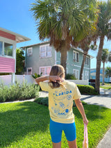 Greetings From Florida Sunhoney Tshirt - Yellow