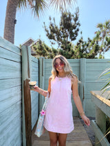 The Sunhoney Girl Pink Denim Dress